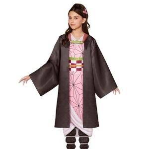 InSpirit Designs Demon Slayer Nezuko Costume Child Medium 7-8 Pink Black Cosplay
